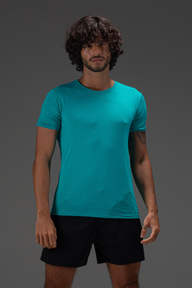 T-Shirt Flex Masculina Verde Água