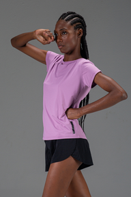 T-Shirt Treino Feminina Lavanda