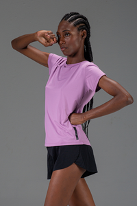 T-Shirt Treino Feminina Lavanda