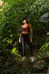 Top Urban Cappuccino com Preto