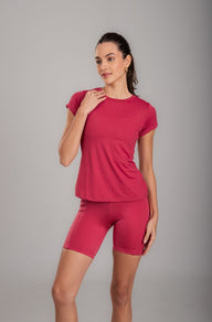 T-Shirt Treino Feminina Goiaba