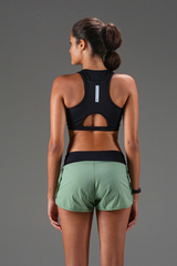 Short Athleisure Verde com Preto