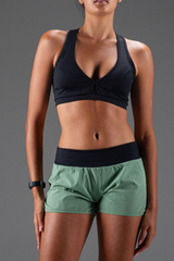 Short Athleisure Verde com Preto