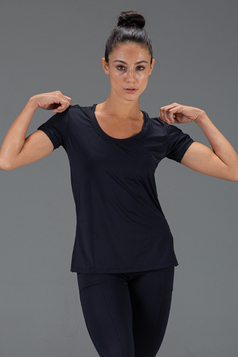 T-Shirt Run Feminina Preto