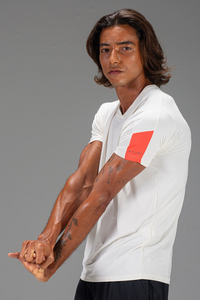 T-Shirt Run Masculina Off white