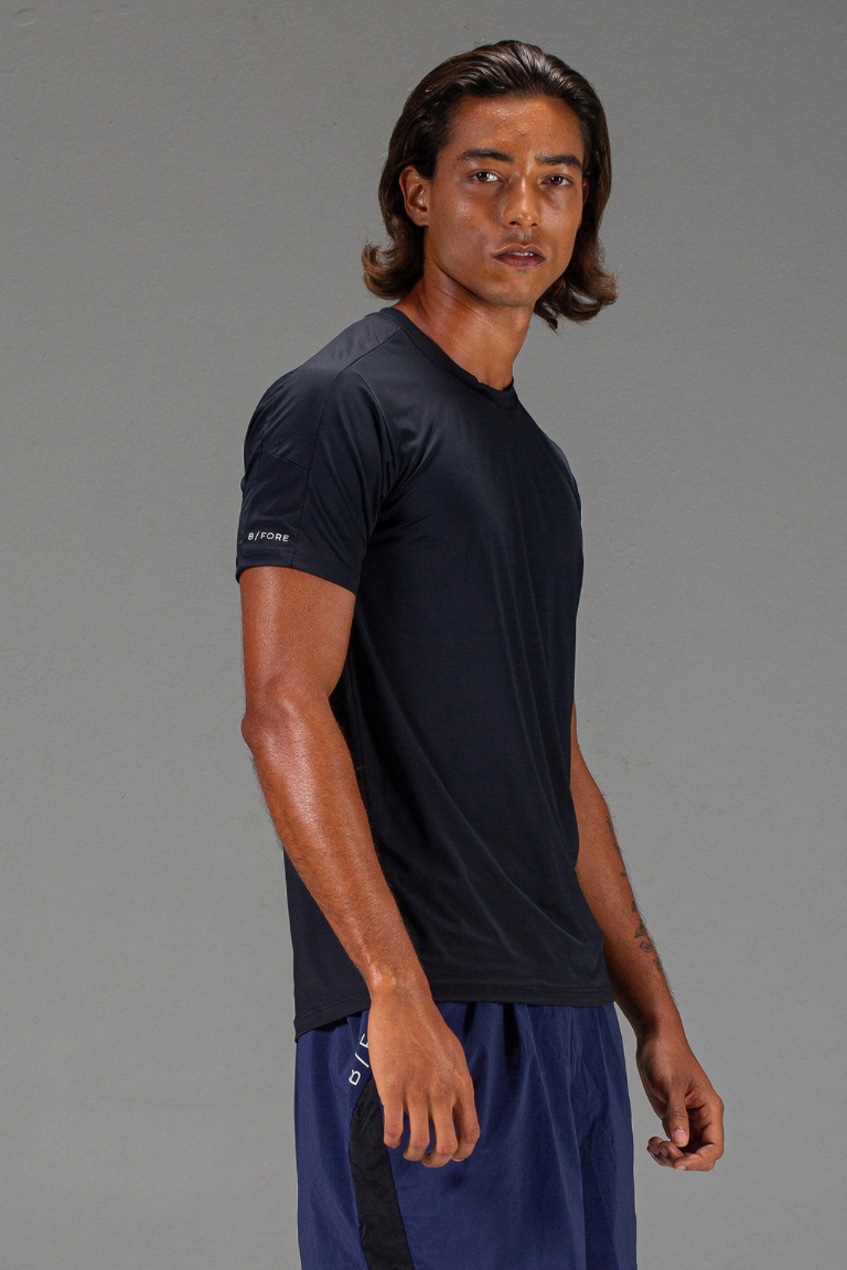 T-Shirt Run Masculina Preto