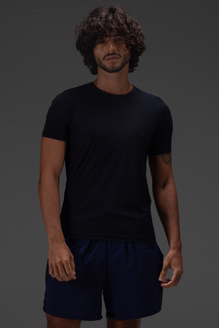 T-Shirt Tech Masculina Preto