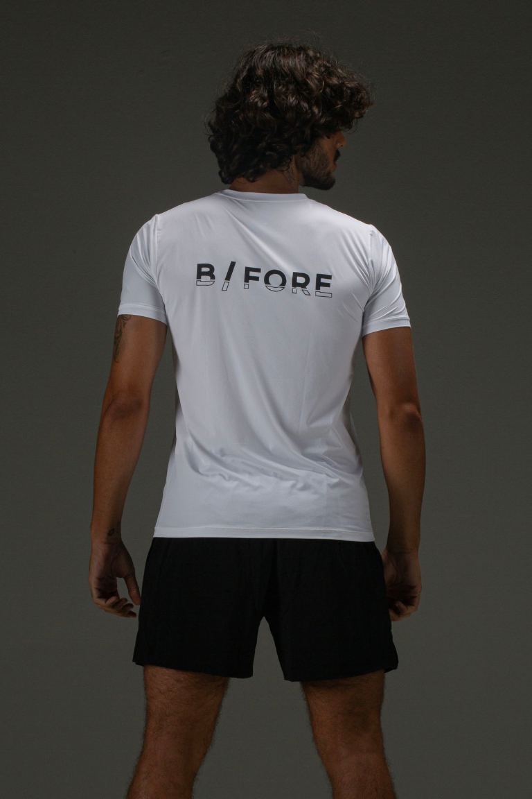 T-Shirt Tech Masculina Branco