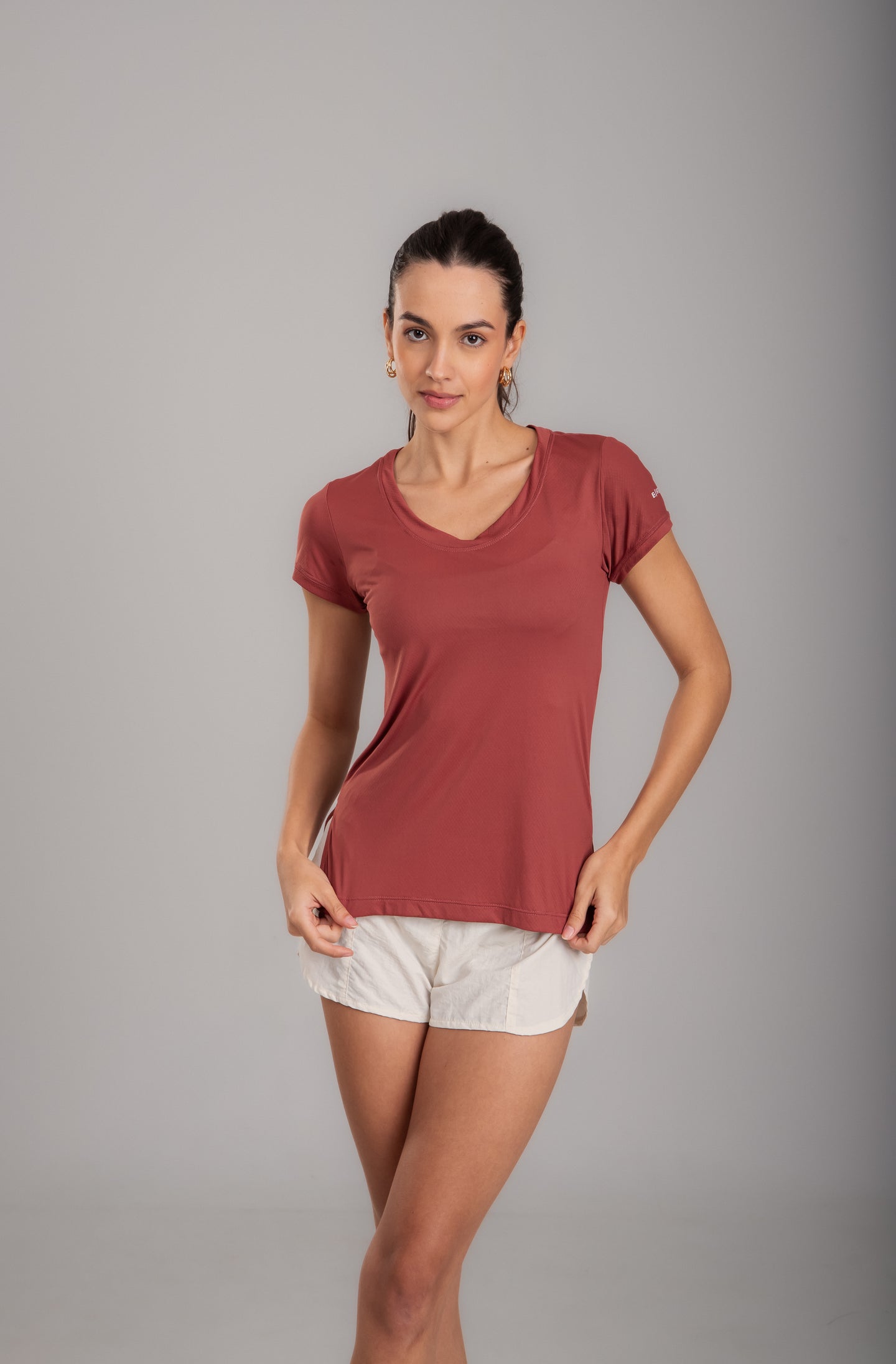 T-Shirt Energy Feminina Cappuccino
