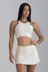 Top Cropped Urban Off White