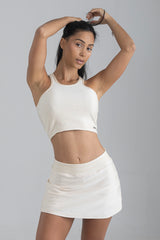 Top Cropped Urban Off White
