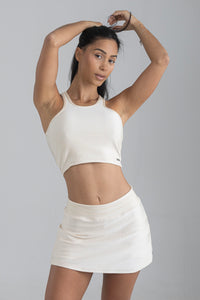 Top Cropped Urban Off White